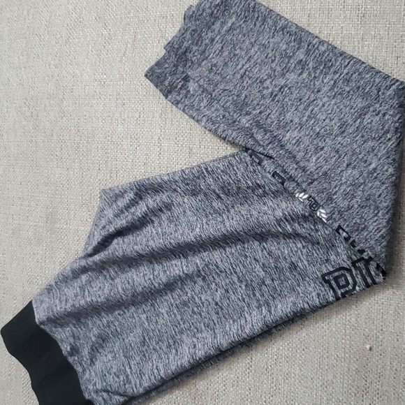 Pink cropped leggings grey  xs - Picture 3 of 5